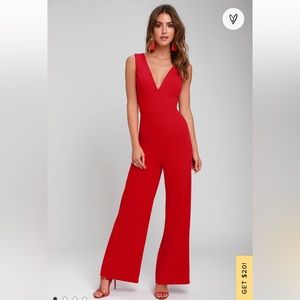 Lulu’s Red Jumpsuit